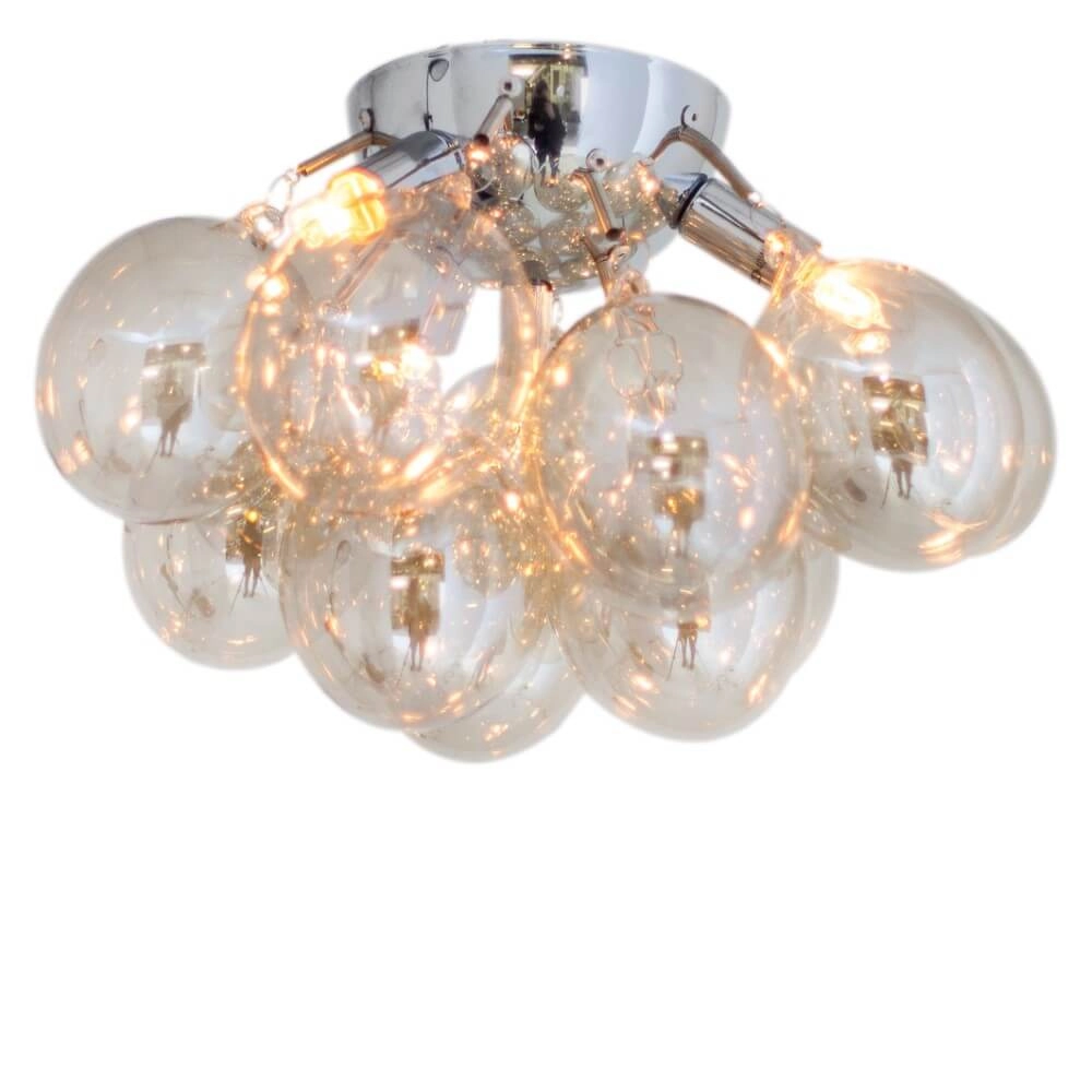 Plafondlamp Gross amber glas 30cm