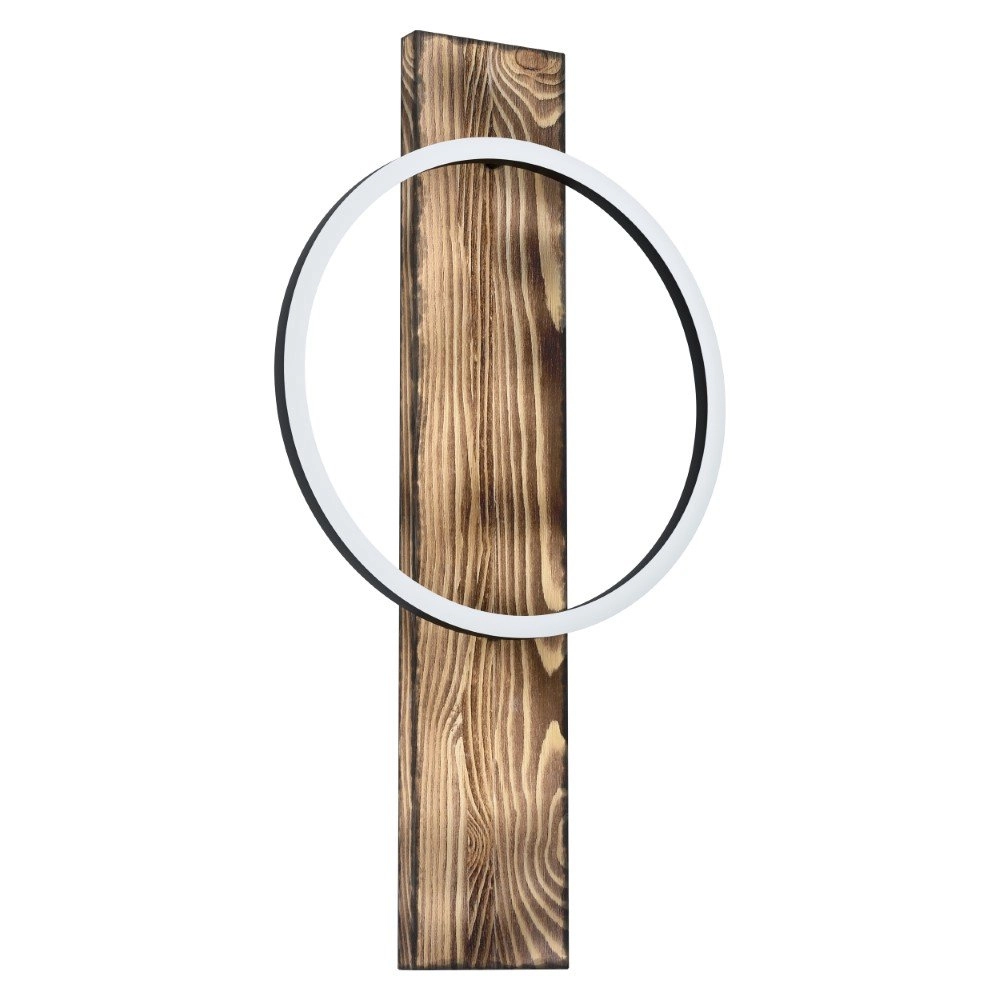 Houten wandlamp Boyal