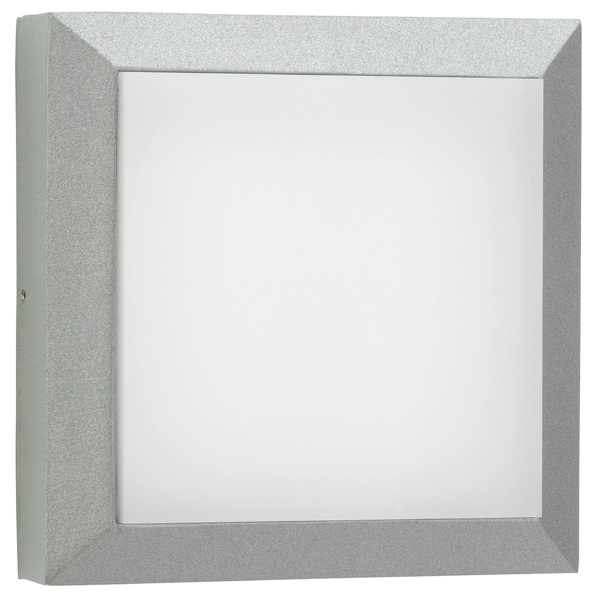 Vierkante muurlamp Parel 19cm-grijs
