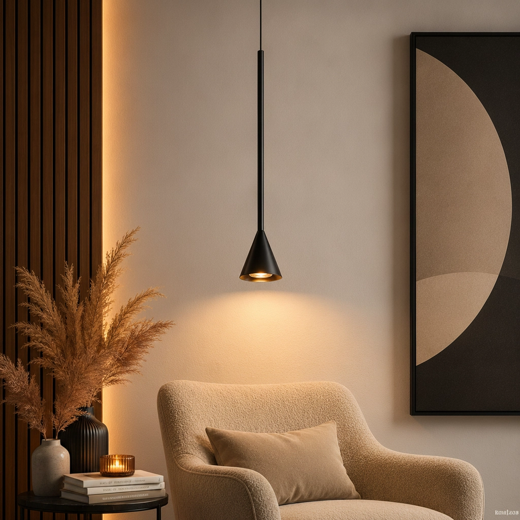 Hanglamp Net enkel zwart
