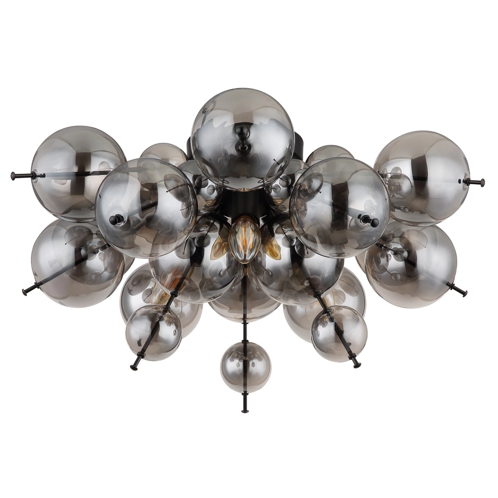 Unieke plafondlamp Udo smoke glas Globo 9007371449637