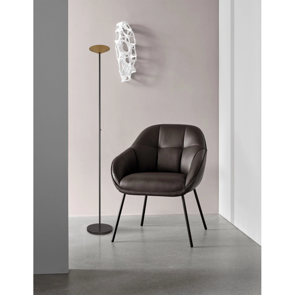 Vloerlamp Ceppo zwart met goud Masterlight 8718121347370