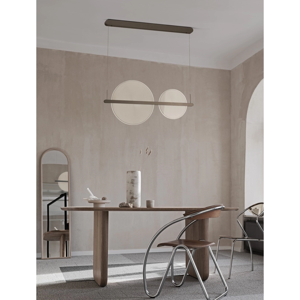 Strakke hanglamp Noah koffie bruin Lyora 5212017439406