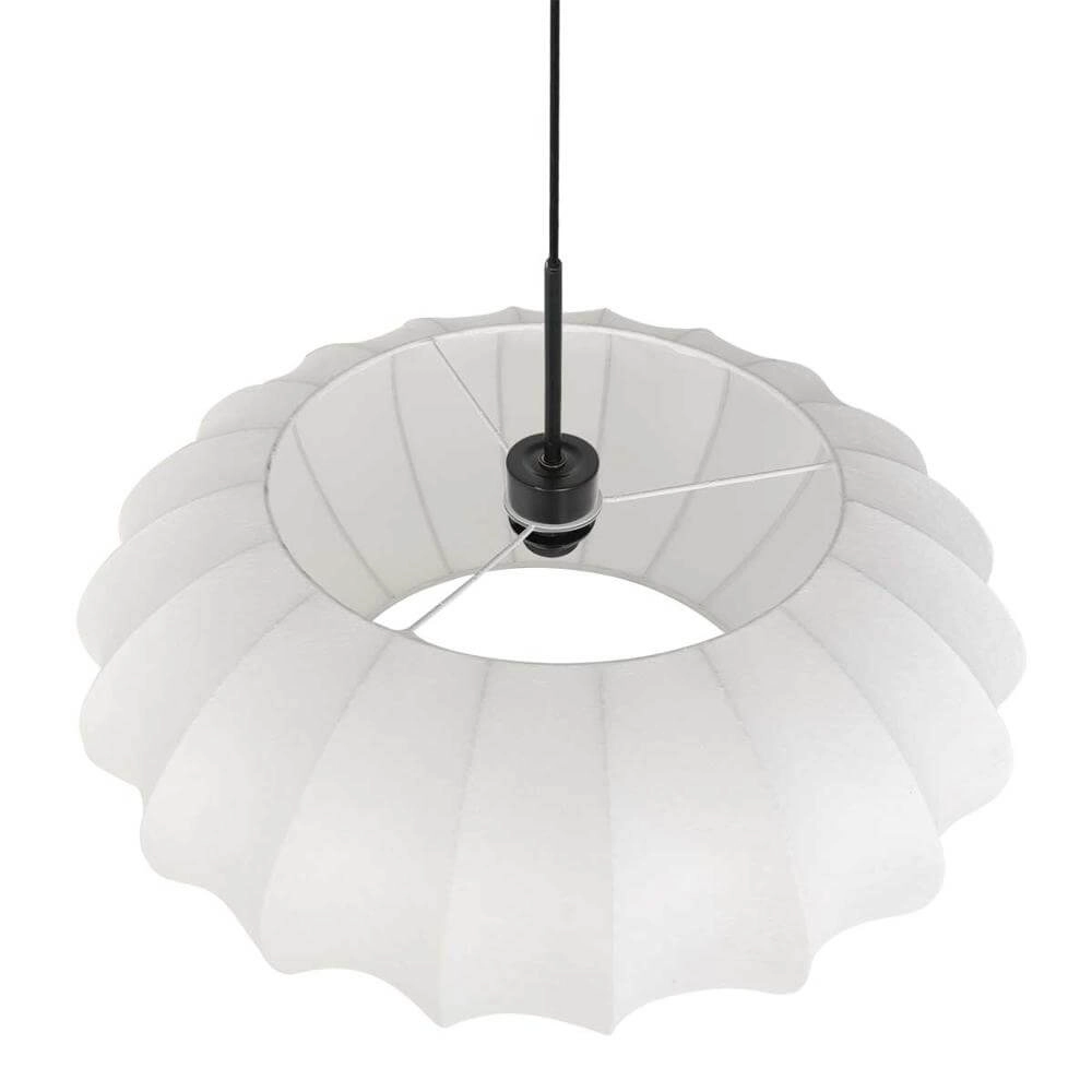 Hanglamp Sparkled Light zwart met witte kap Steinhauer 8712746173147