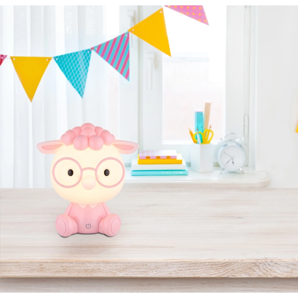 Kinderkamer lampje Sheepy roze Globo 9007371518289