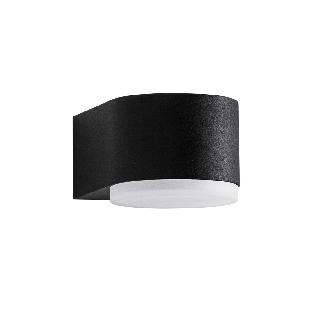 Strakke wandlamp Nus zwart enkel Lyora 5212017425942