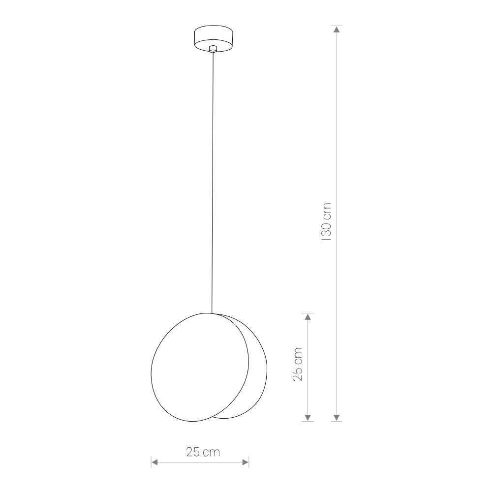 Gouden hanglamp Wheel Ø 25cm Lyora 5903139902892