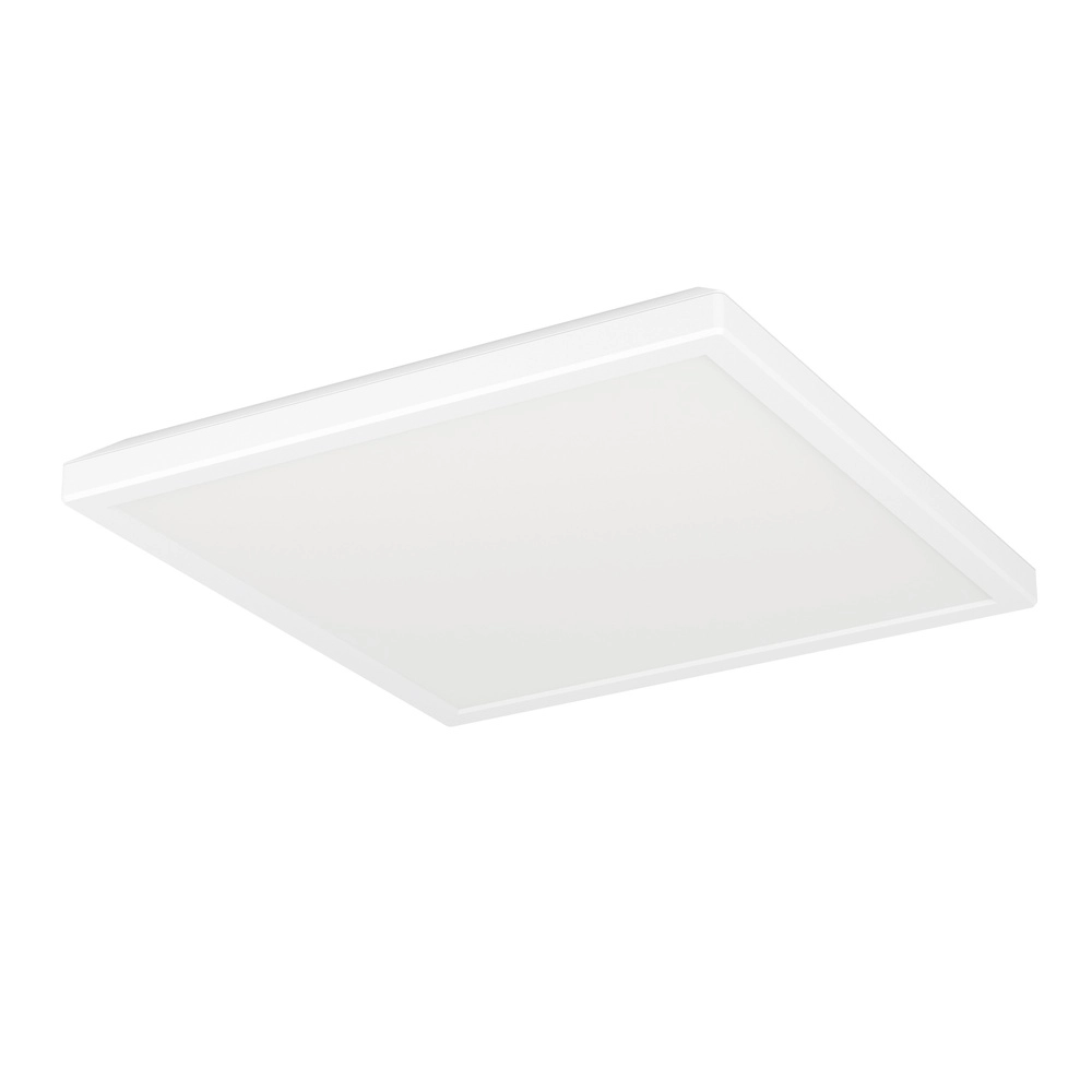 Badkamer plafondlamp Rovito vierkant - wit - 29x29cm
