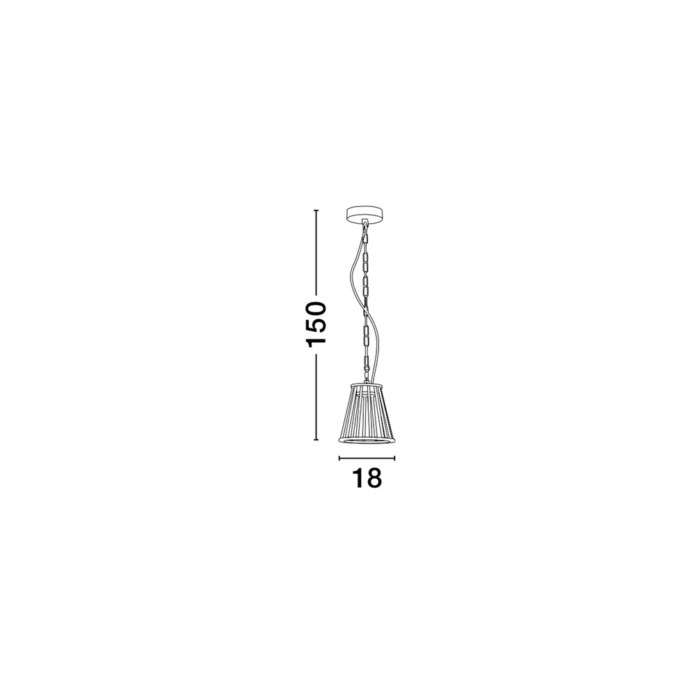 Zwarte hanglamp Carina design Lyora 5212017444936