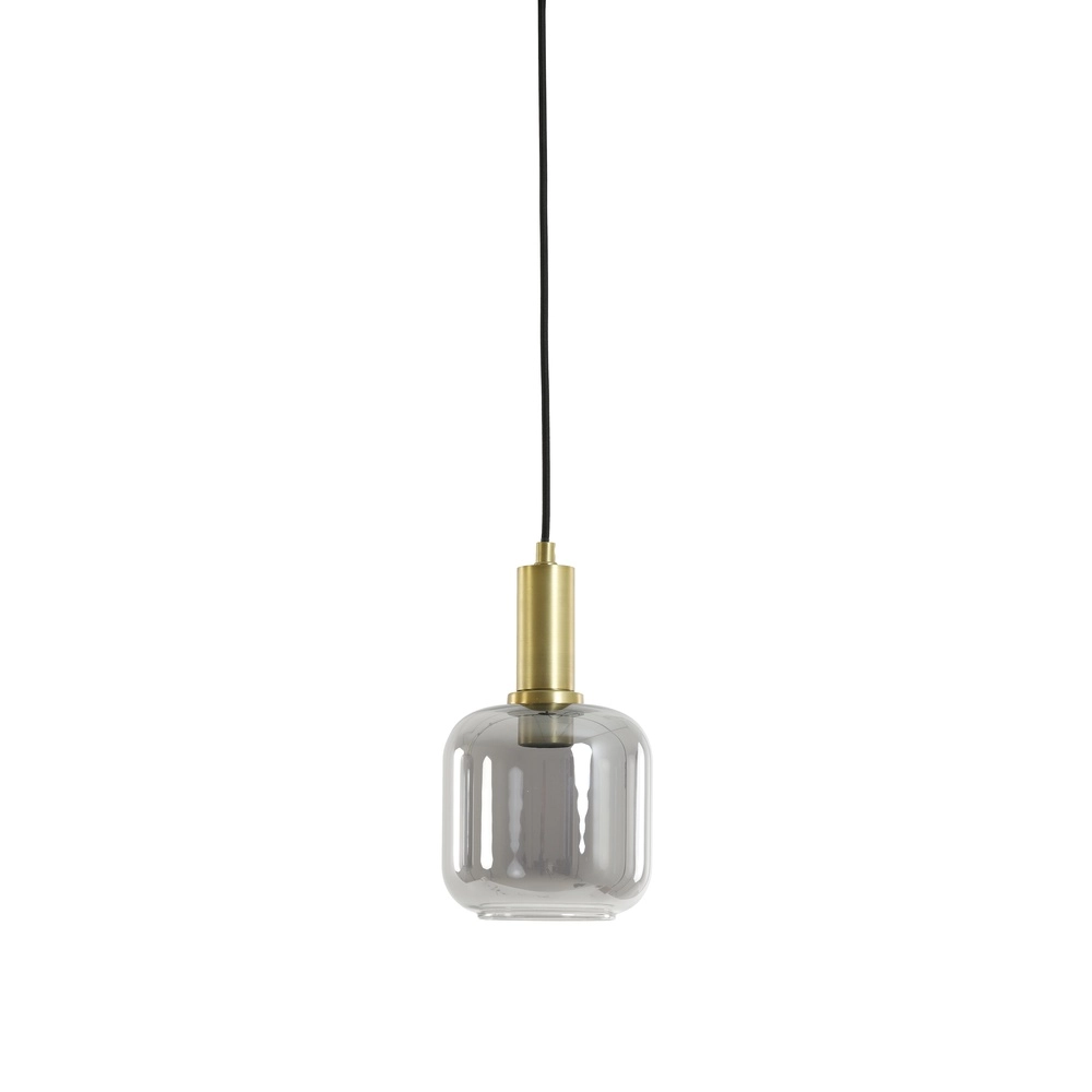 Smoke glazen hanglamp Lekar Ø 21cm - 1x E27