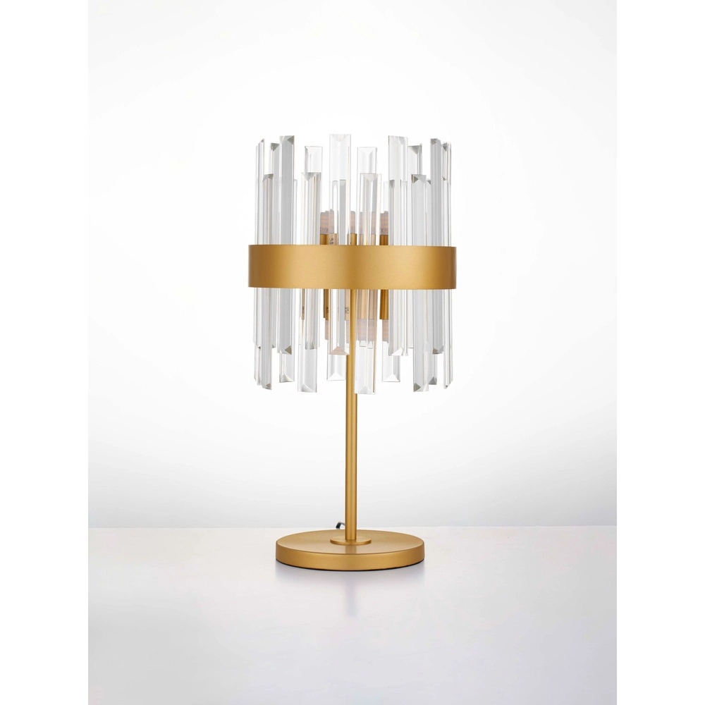 Gouden tafellamp Crown Ø 25cm Lyora 5212017468345