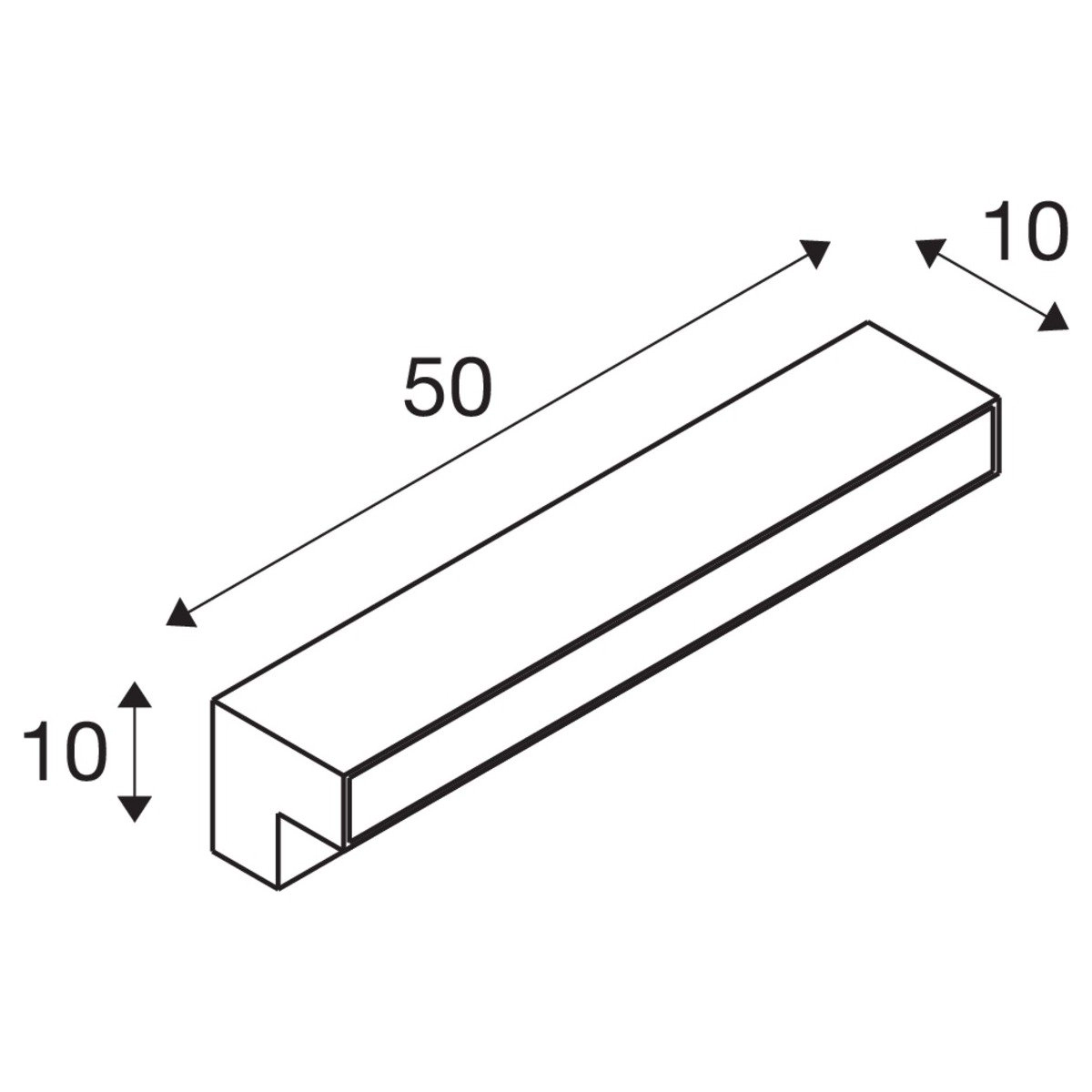 Led Looppadverlichting L-Line 11,5w - 3000-4000K - 50cm antraciet SLV 4024163236867