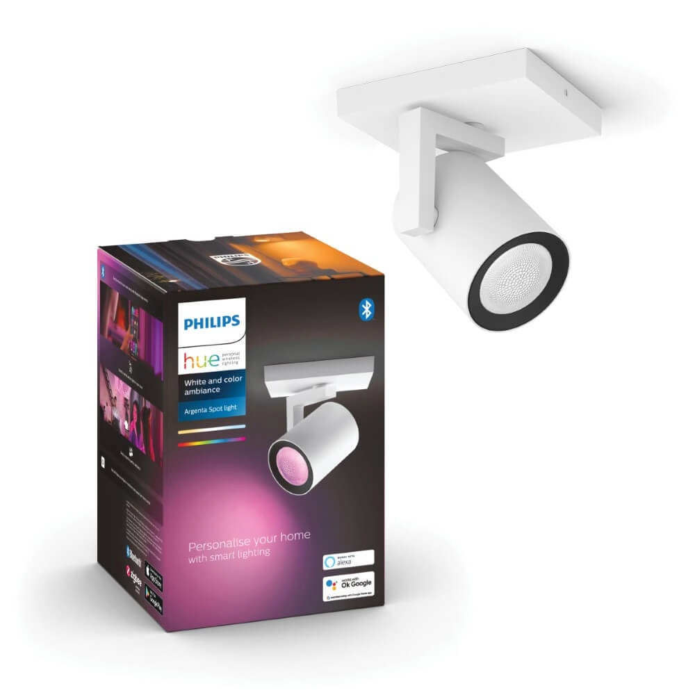 Opbouwspot Hue Argenta - White and color wit Philips 8718696171578