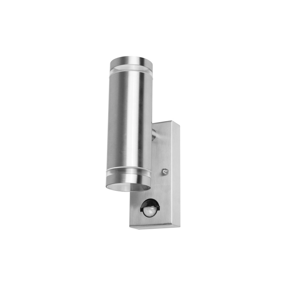Dubbele wandspot met sensor Opden RVS - 2x GU10