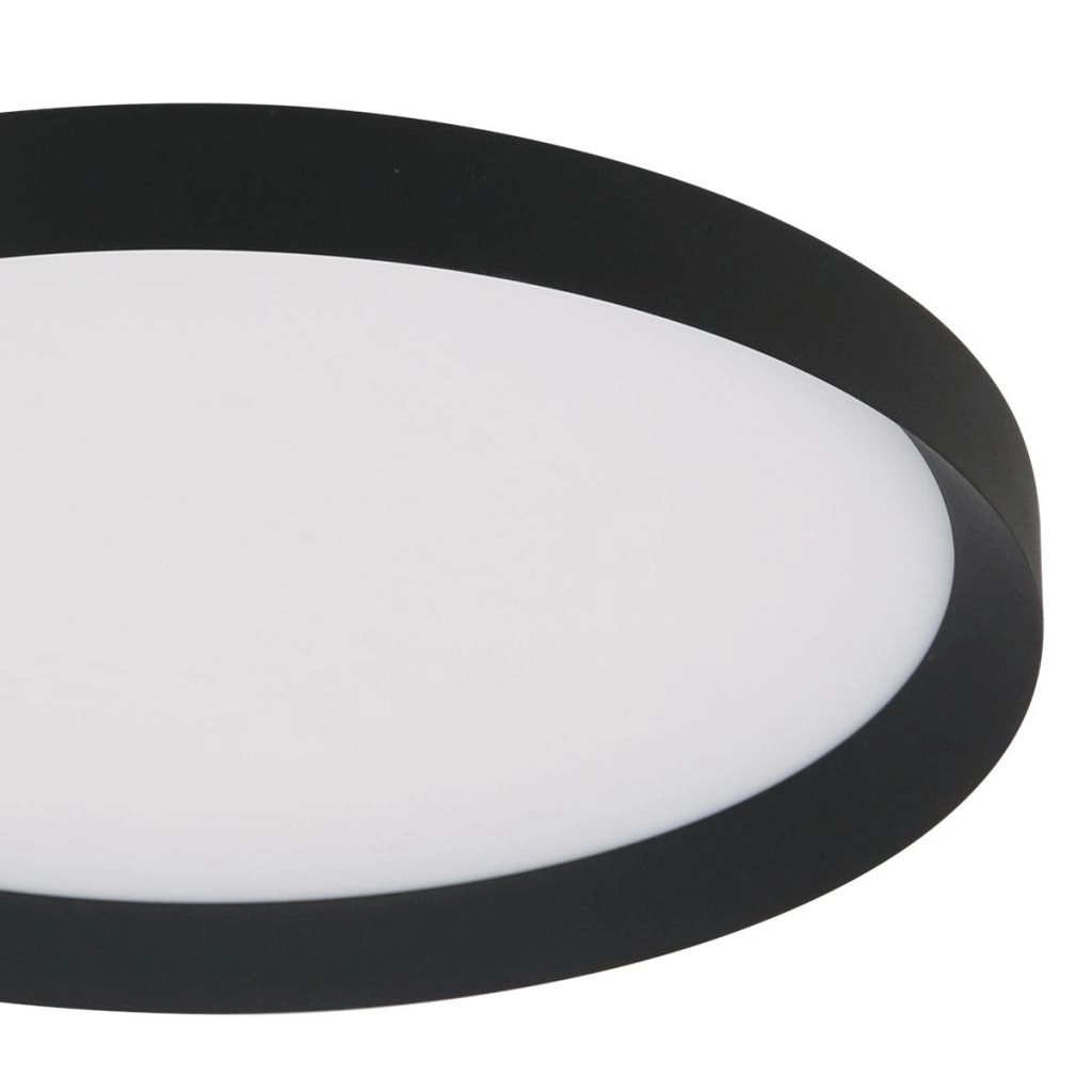 Moderne plafonniere Flady zwart Ø30cm Steinhauer 8712746181012