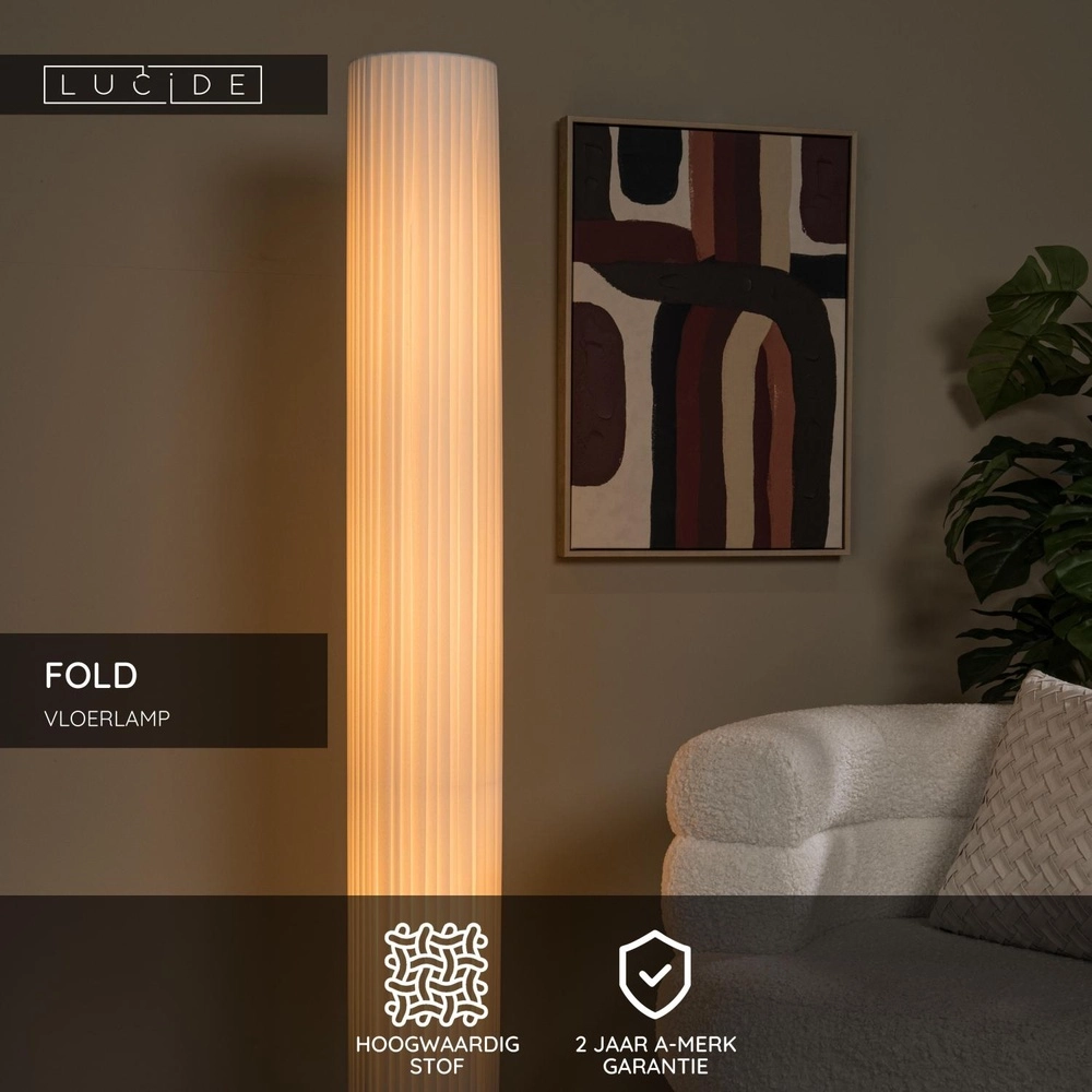 Design vloerlamp Fold Ø 20cm x 160cm Lucide 5411212212139