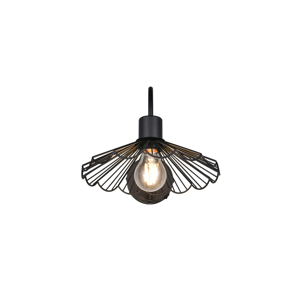 Wandlamp Margarita zwart Trio 4017807661736