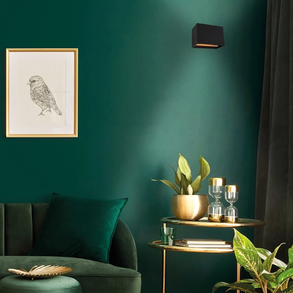 Zwarte wandspot Muro up en down Steinhauer 8712746152630