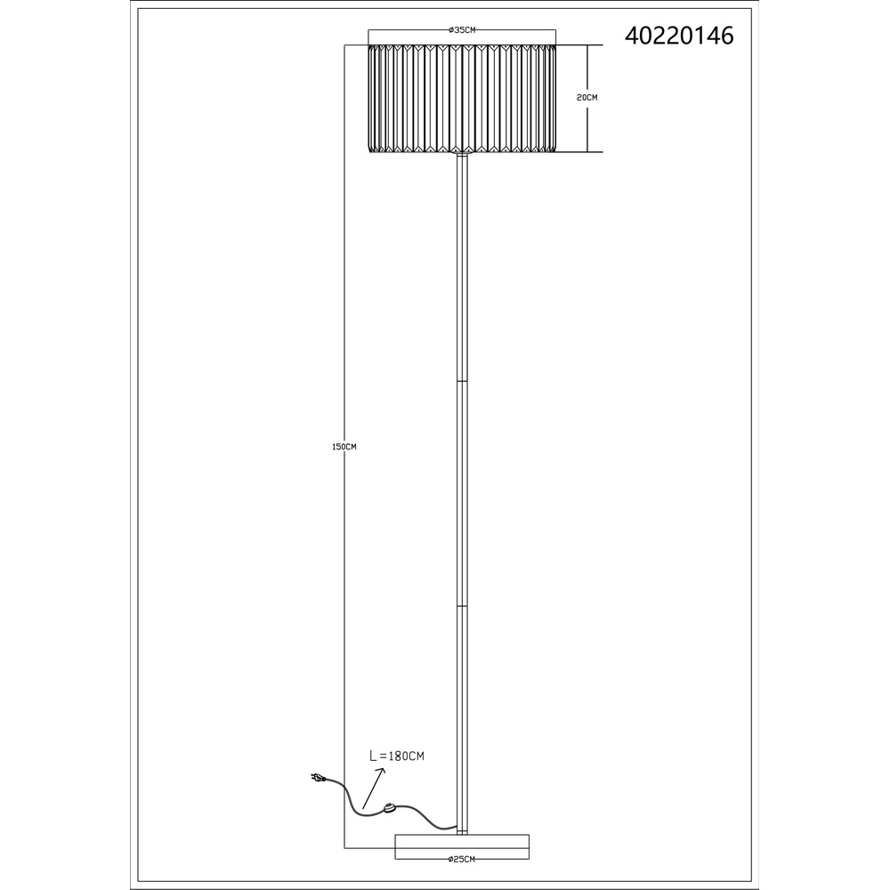 Vloerlamp Run hout Globo 9007371513970