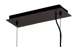 Zwarte hanglamp Fringe Searchlight 5053423135540