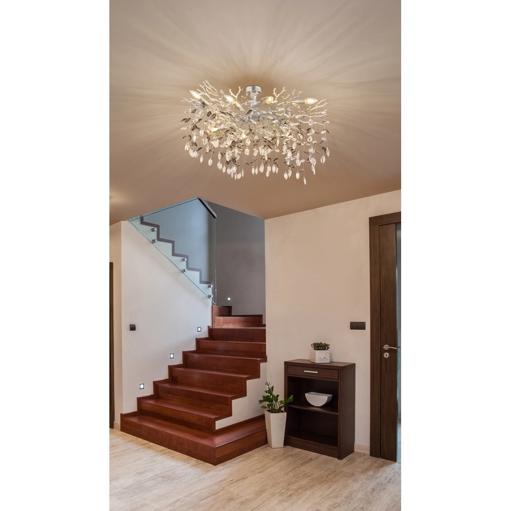 Plafondlamp Queena zilvergrijs Globo 9007371533657