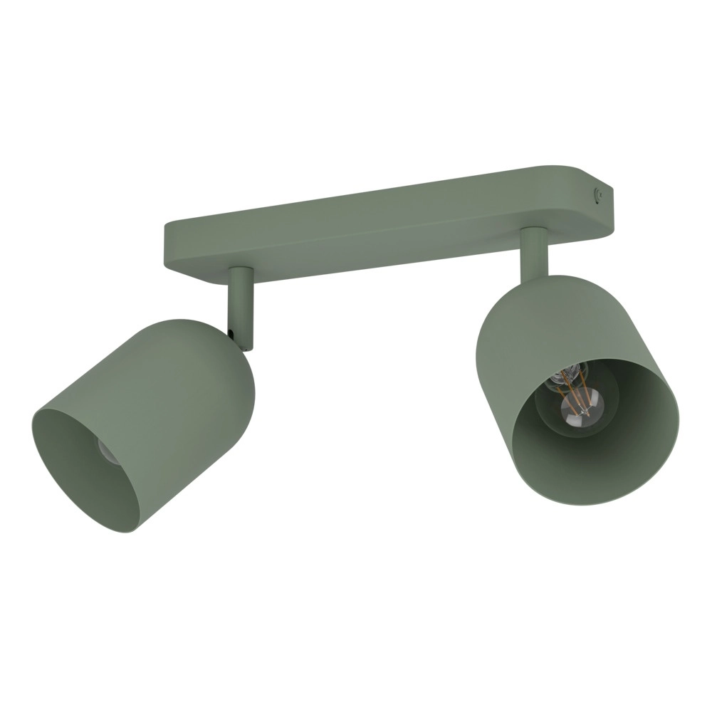 Design plafondspot Tilston 2-lichts groen
