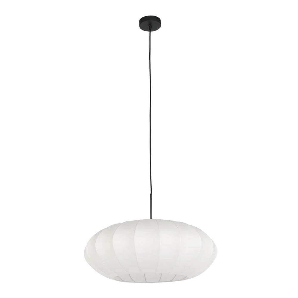 Hanglamp Sparkled Light zwart met witte kap Steinhauer 8712746173147