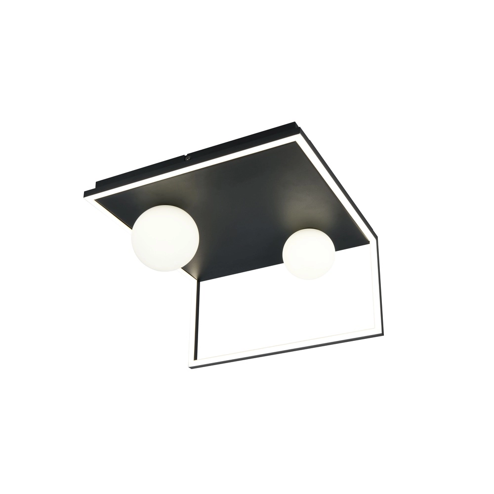 Design plafondlamp Arola zwart Trio 4017807683578