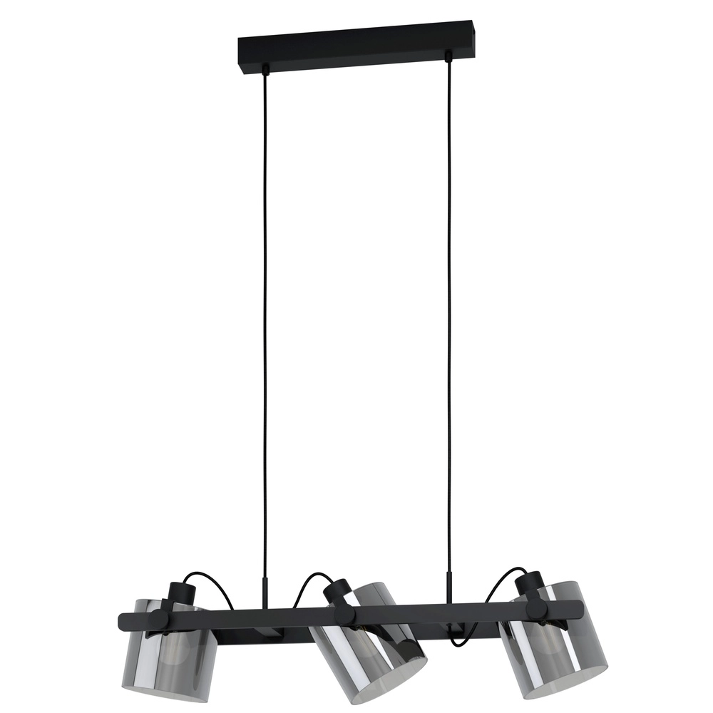 Hanglamp Hornwood 2 zwart 3-lichts