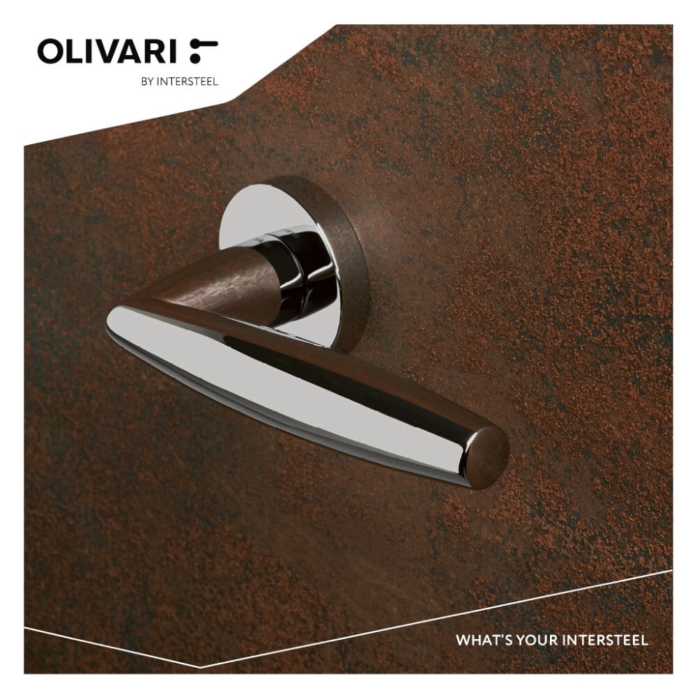 Design deurklink Aurelia chroom Olivari 8714186477601