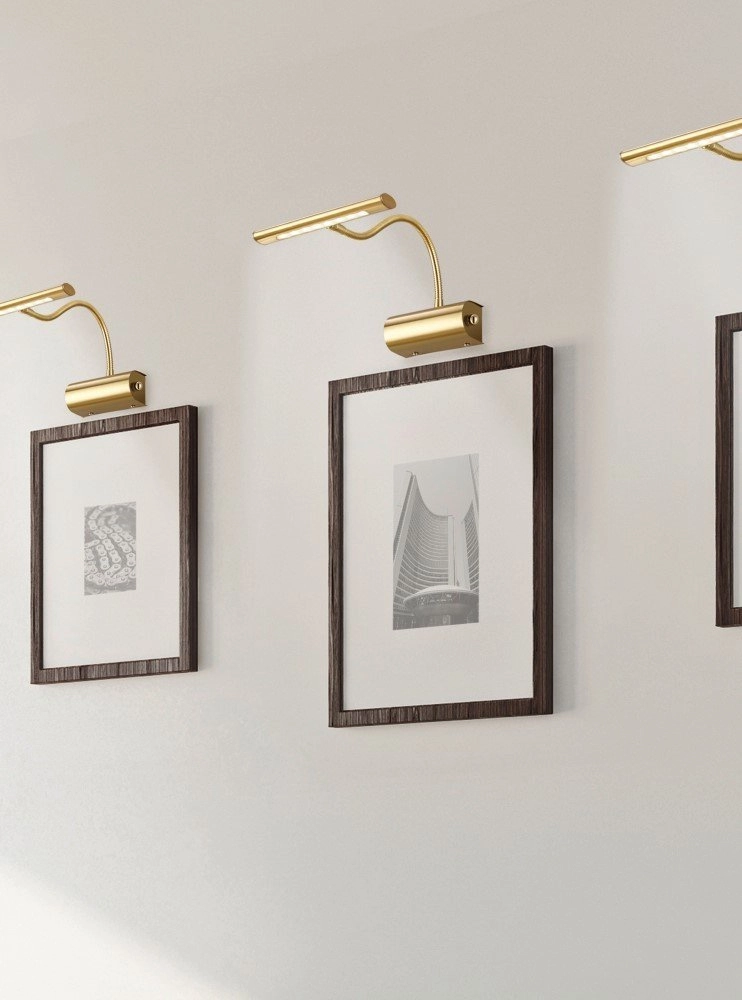 Led leeslamp Curtis messing mat Trio 4017807275360