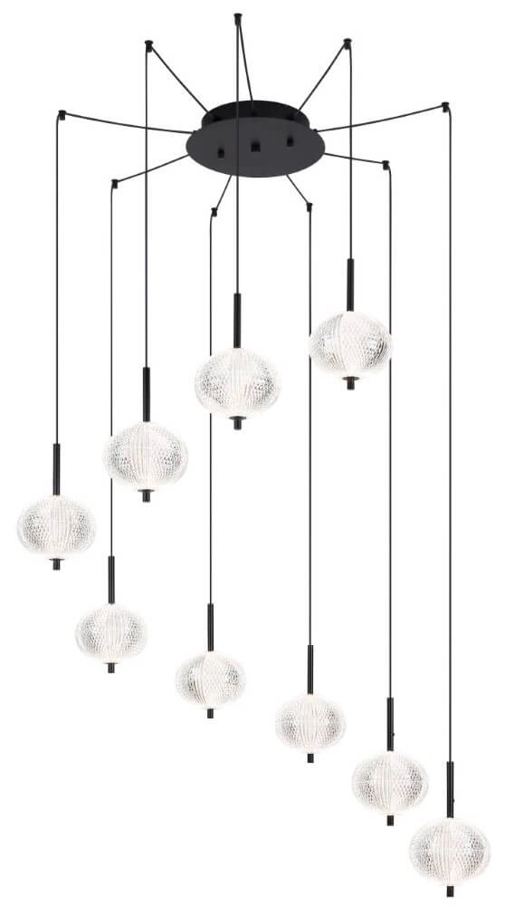Unieke hanglamp Ceps 9-lichts