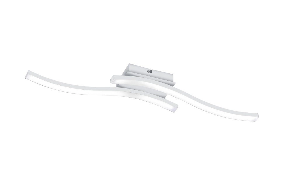 Witte plafondlamp Route