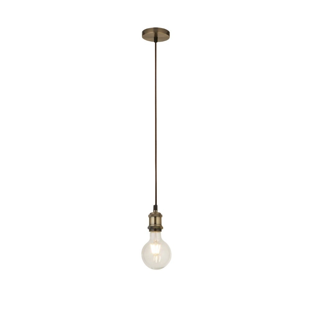 Hanglamp Suspi koperbrons met zwart Searchlight 5053423140759