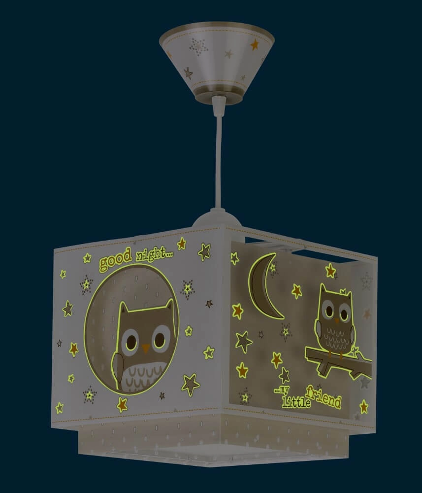Hanglamp Good Night met uil Dalber 8420406002903