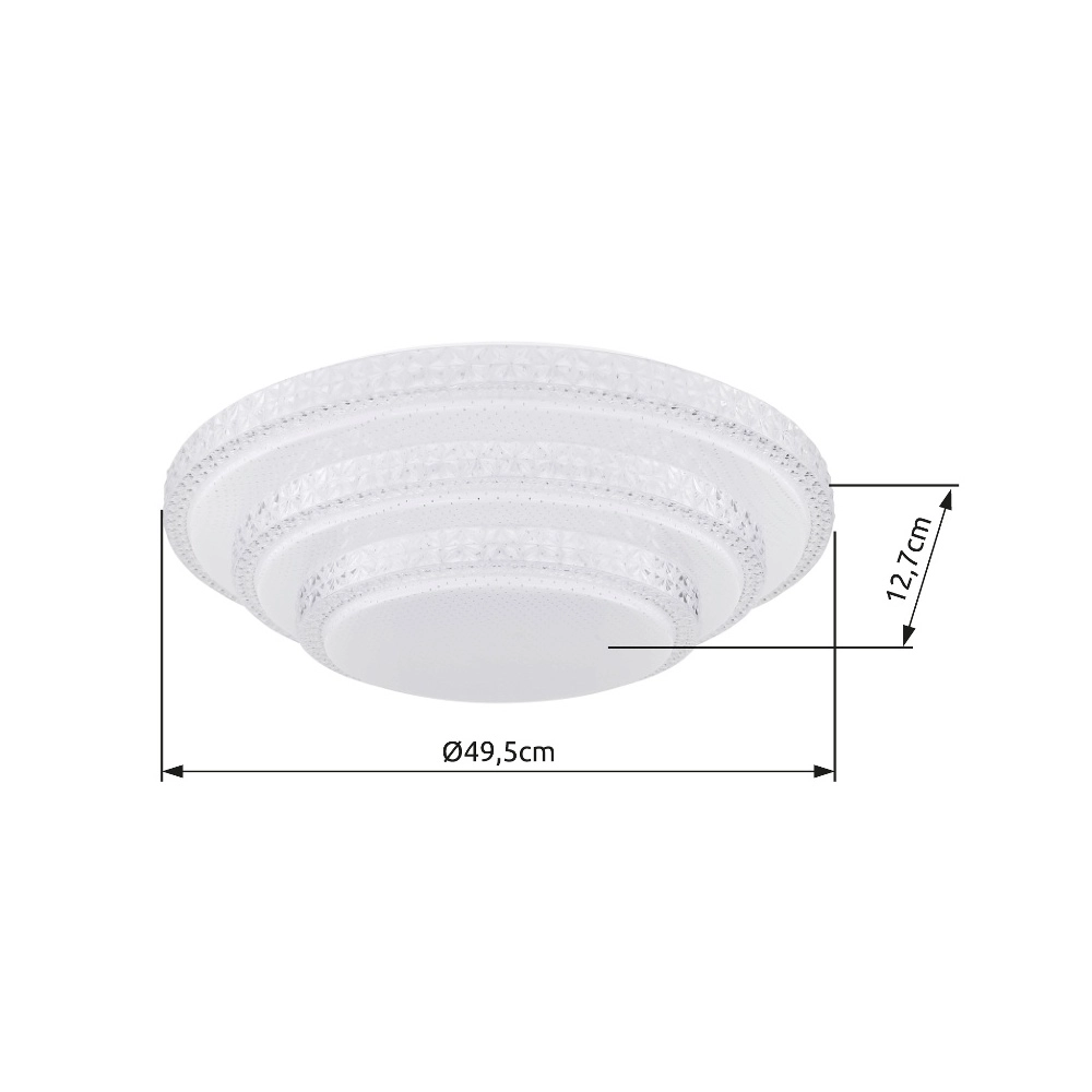 Plafondlamp Magnifique wit Globo 9007371398836