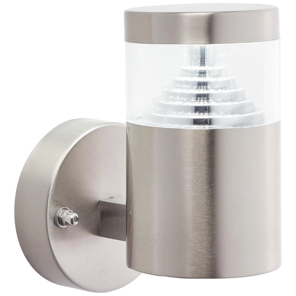 Wandlamp Avon Straight 15cm RVS Brilliant 4004353128554