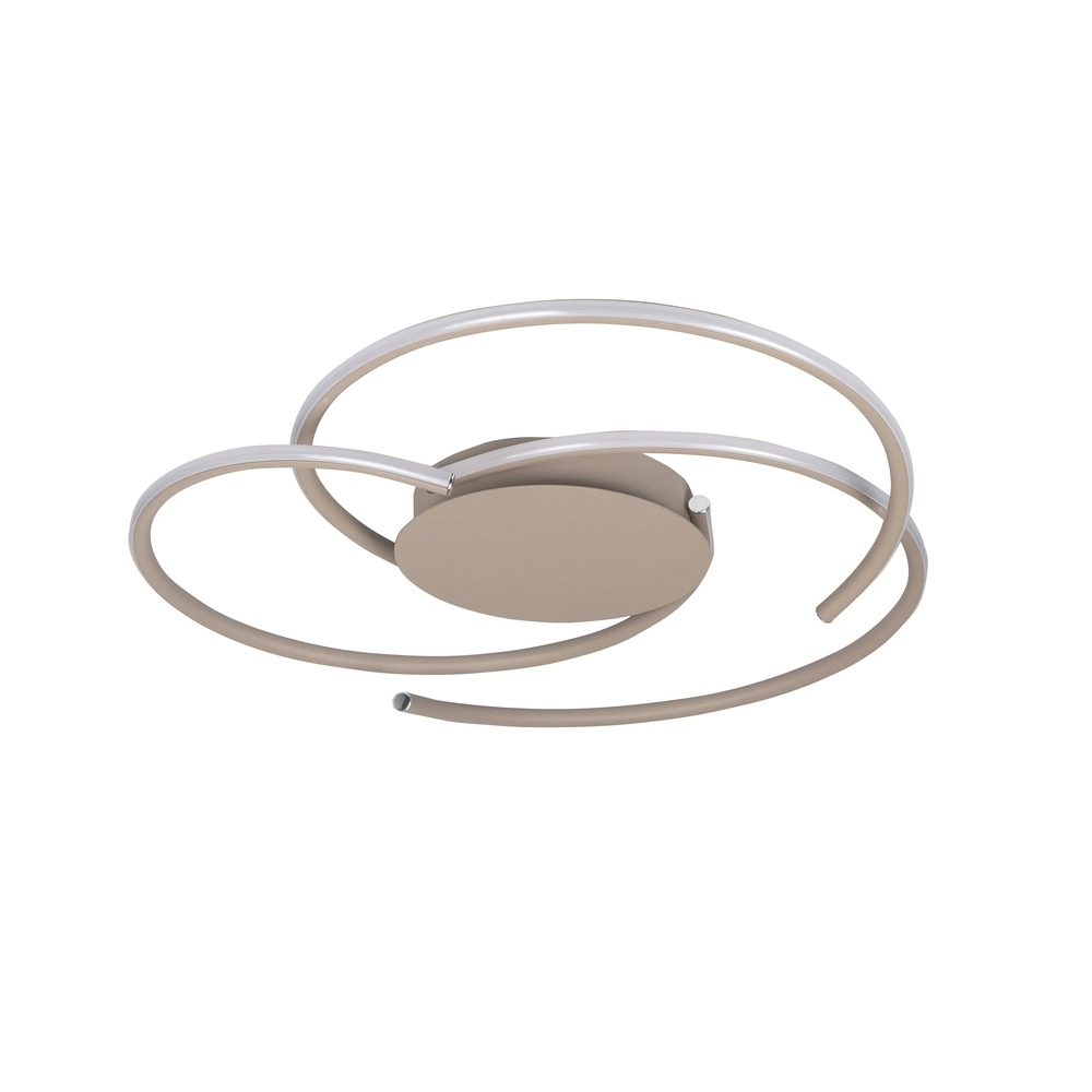 Moderne plafondlamp Reverso zand bruin