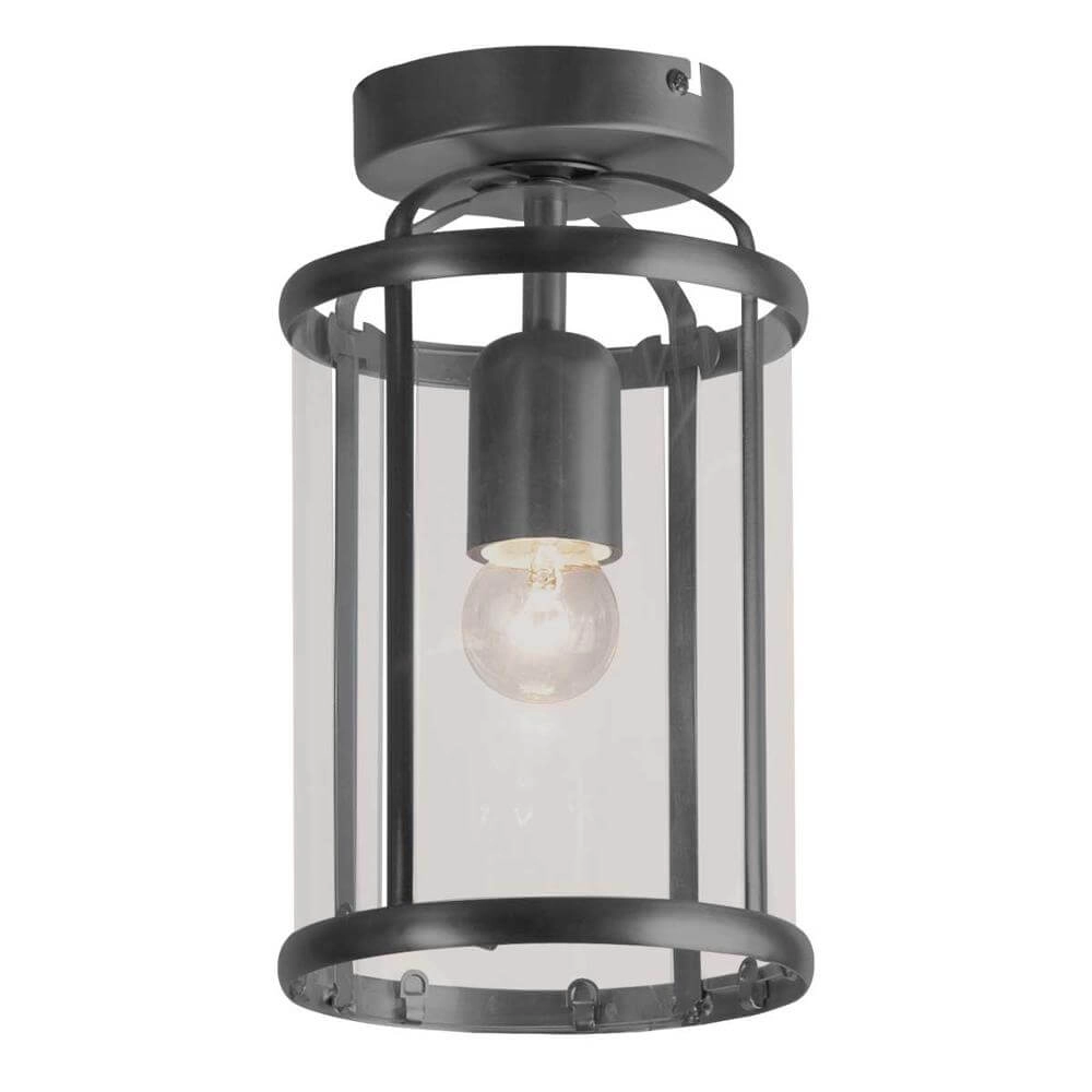 Klassieke plafondlamp Pimpernel zwart