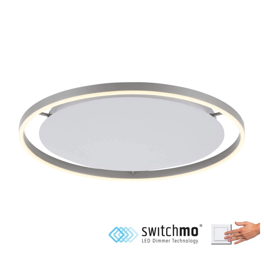 Plafondlamp Ritus aluminium Ø 58,5cm Just Light 4043689983475