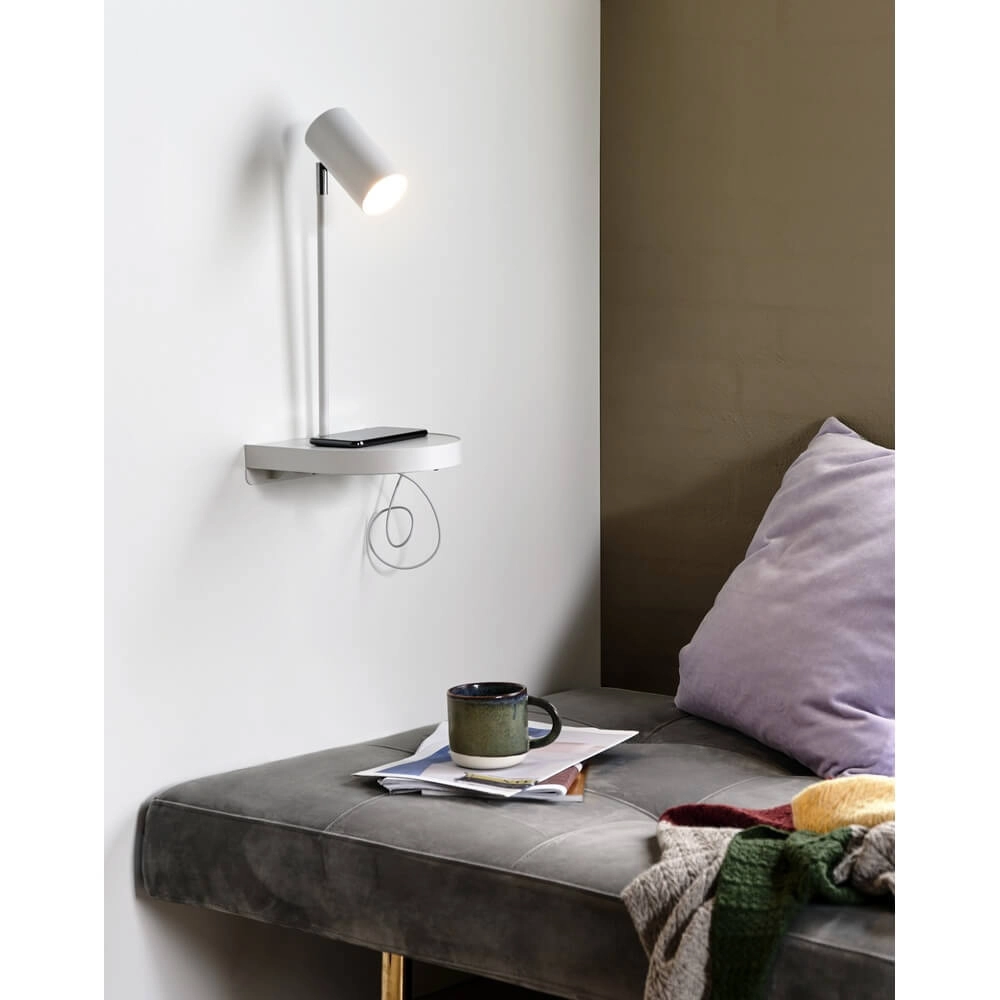 Wit muurlampje Cody met usb-aansluiting Nordlux 5704924005107