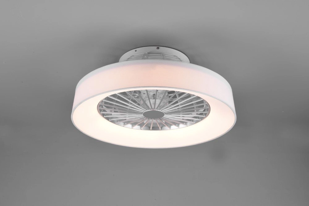 Led plafondventilator Farsund 47cm wit Trio 4017807491074