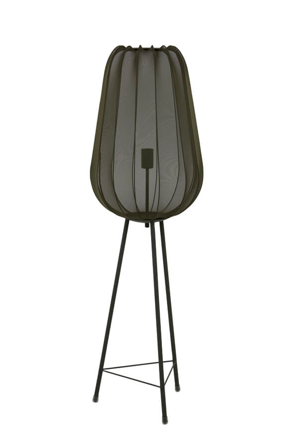 Bohemian vloerlamp Plumeria groen Ø 42cm Light & Living 8717807651312