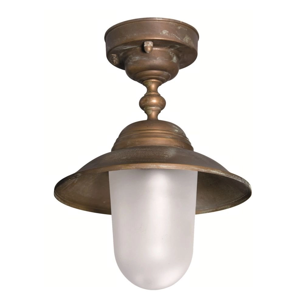 Veranda lamp Maritime landelijk 22cm koperbruin