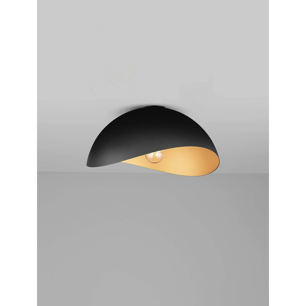 Plafondlamp Opsi zwart met goud Ø 40cm