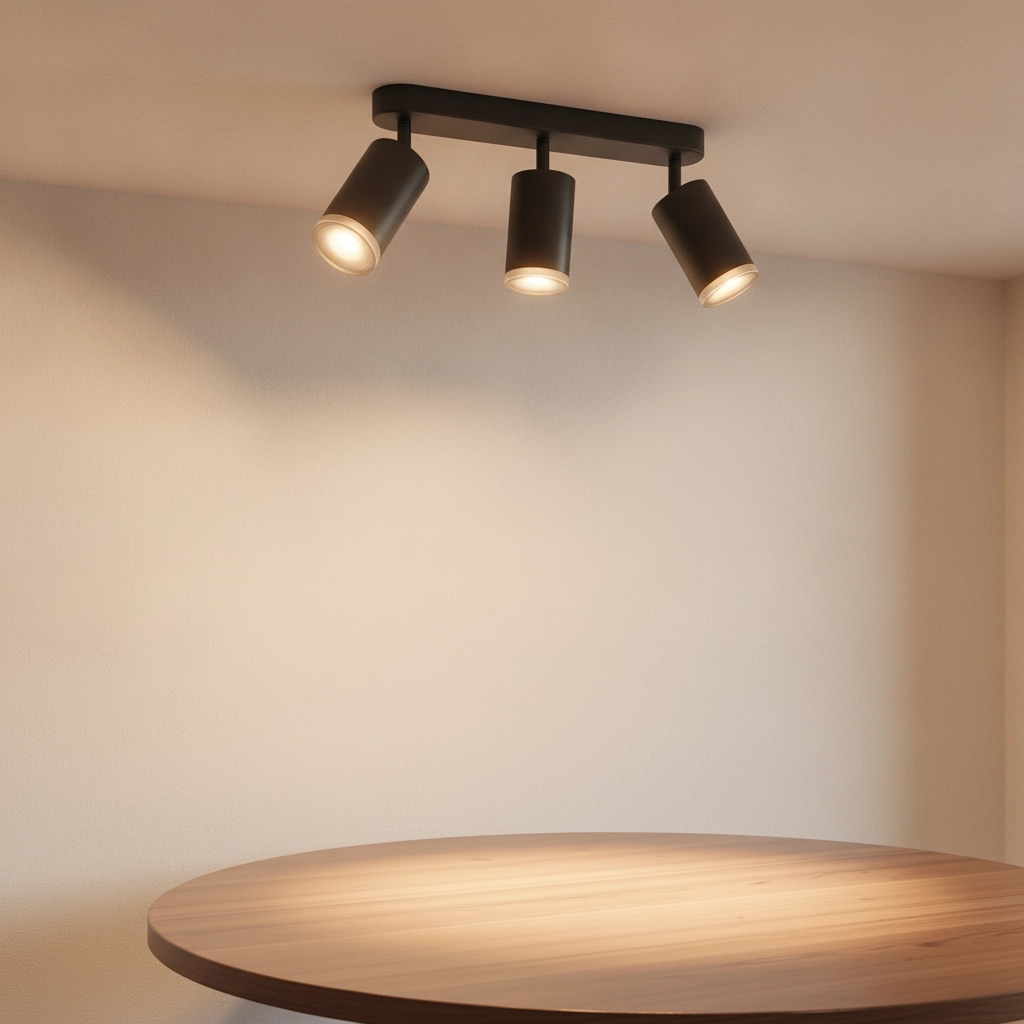 Opbouwspot Mao 3-lichts zwart