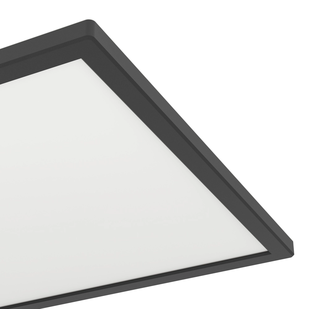Badkamer plafondlamp Rovito vierkant - zwart - 39x39cm Eglo 9008606329885