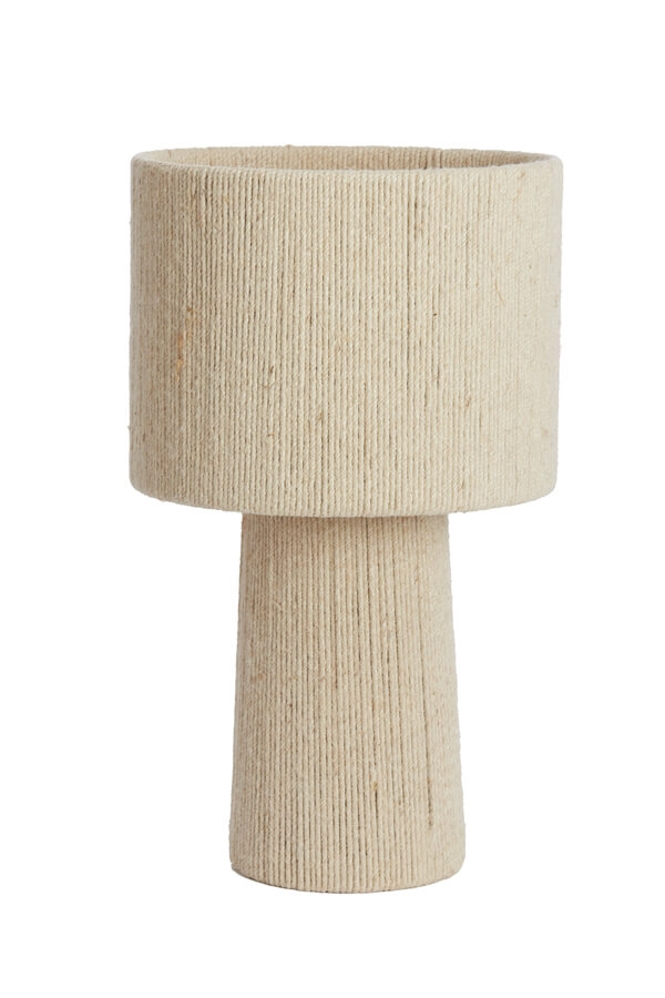 Japandi tafellamp Pitino crème Ø 31,5cm Light & Living 8717807699932