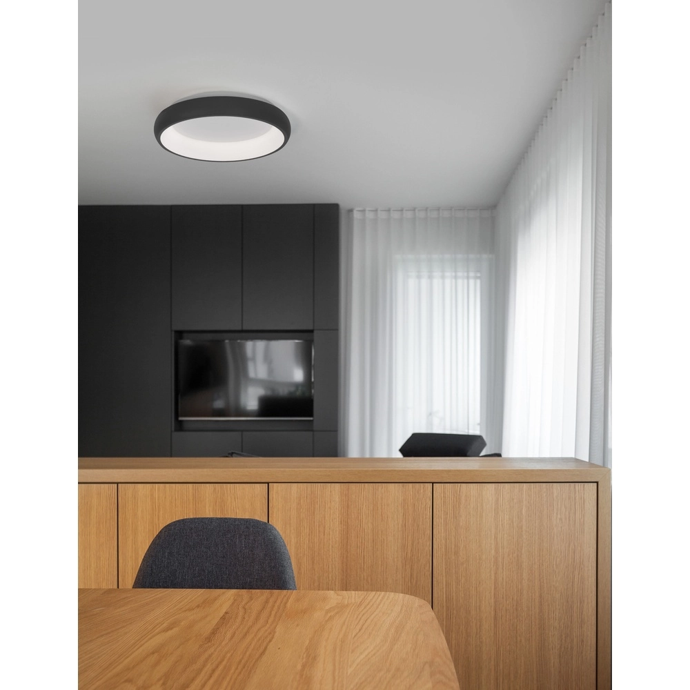 Plafondlamp Albi zwart Ø 41cm Lyora 5212017419514