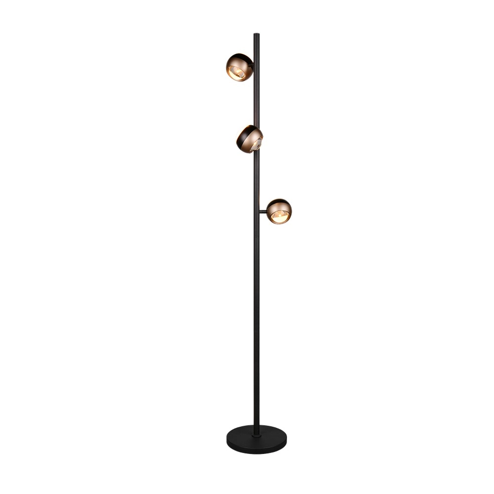 Design vloerlamp Orbit zwart Trio 4017807619065